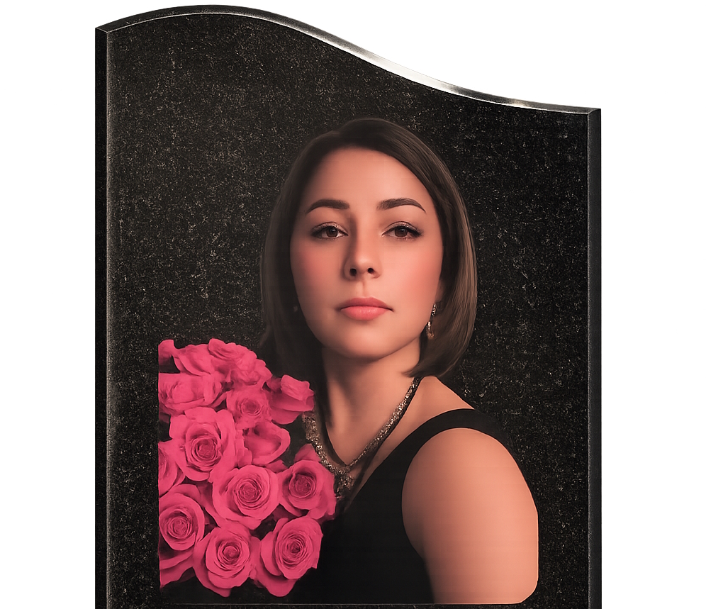 Услуга цветного нанесения портрета на памятник